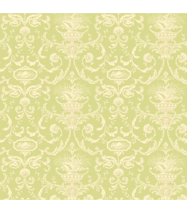 Carta di riso per il decoro del mobile: Fiori in tinta verde