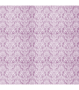 Carta di riso per il decoro del mobile: Damascato in tinta viola