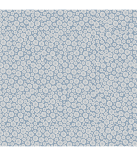 Carta di riso per il decoro del mobile: Fiori stilizzati in tinta blu