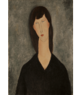 Amedeo Modigliani - Busto di Donna. Stampa su tela