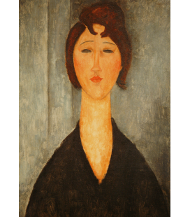 Stampa su tela: Amedeo Modigliani - Ritratto di una giovane donna