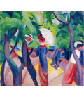 Printing on canvas: August Macke - Promenade