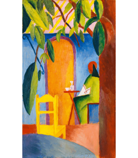 Printing on canvas: August Macke - Türkisches Café