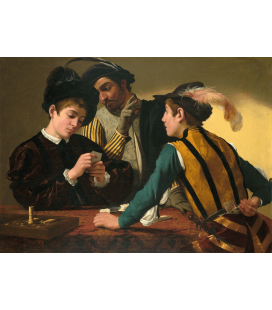 Stampa su tela: Caravaggio - I giocatori di carte