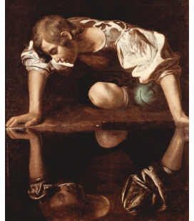 Stampa su tela: Caravaggio - Narciso