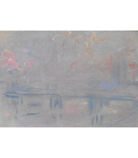 Stampa su tela: Claude Monet - Charing Cross Bridge, London, 3