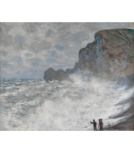 Stampa su tela: Claude Monet - Etrétat, Tempo avverso