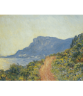 Claude Monet - La Corniche vicino Monaco. Stampa su tela
