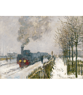 Stampa su tela: Claude Monet - La Locomotiva