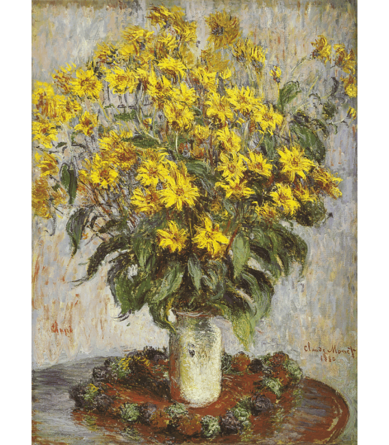 Stampa su tela: Claude Monet - Nastruzzi