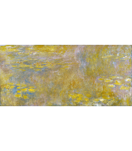 Claude Monet - Waterlilies (Yellow). Printing on canvas
