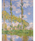 Claude Monet - Poplars in the Sun. Printing on canvas