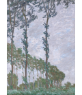 Claude Monet - Poplars, wind effect. Printing on canvas