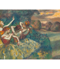 Edgar Degas - Quattro Ballerini. Stampa su tela