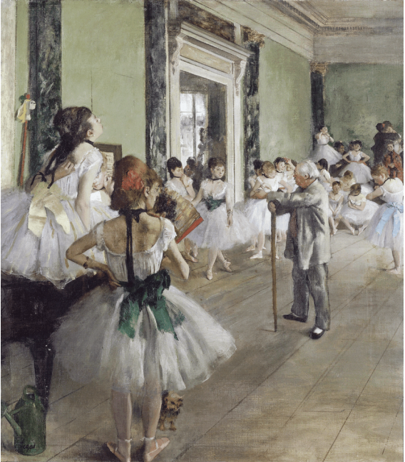 Stampa su tela: Edgar Degas - The Ballet Class