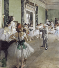 Stampa su tela: Edgar Degas - The Ballet Class