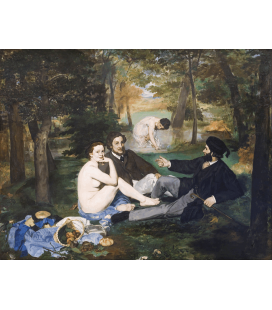 Stampa su tela: Edouard Manet - Luncheon on the Grass