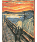 Edvard Munch - L'urlo 1893. Stampa su tela