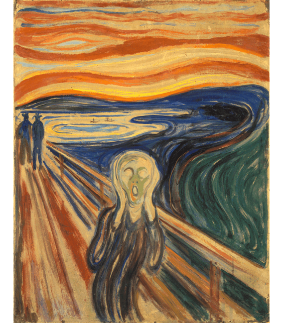 Stampa su tela: Edvard Munch - L'urlo 3