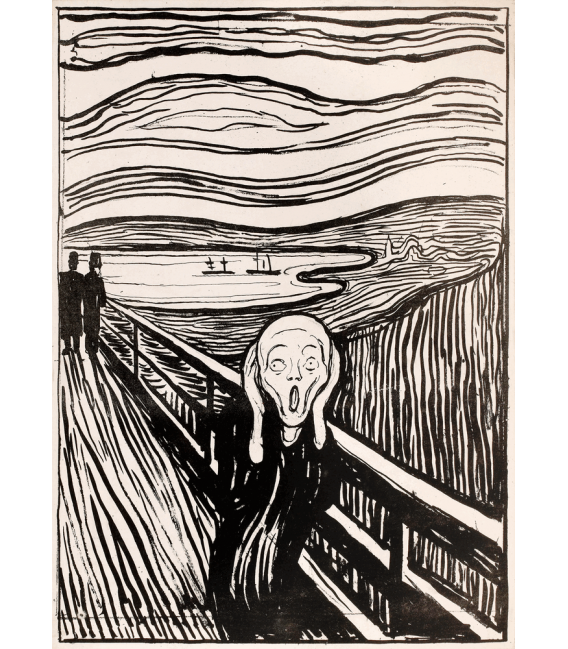 Stampa su tela: Edvard Munch - L'urlo 5