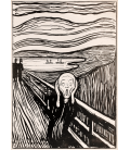 Edvard Munch - L'urlo 5. Stampa su tela