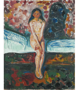 Stampa su tela: Edvard Munch - Pubertà