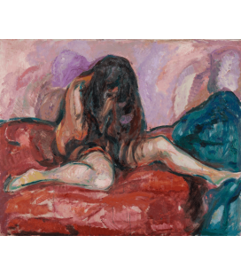 Stampa su tela: Edvard Munch - Weeping Nude