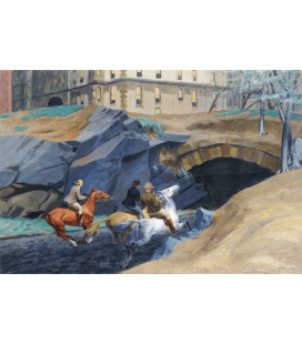 Stampa su tela: Edward Hopper - Bridle Path