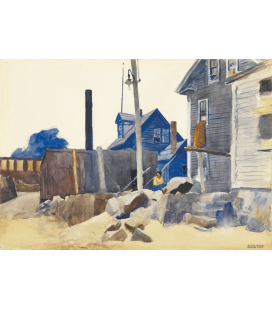 Stampa su tela: Edward Hopper - House on the Shore