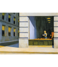Edward Hopper - Ufficio a New York . Stampa su tela