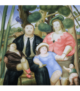 Printing on canvas: Fernando Botero - Family