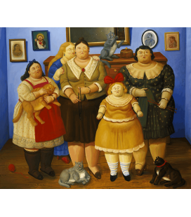 Stampa su tela: Fernando Botero - Le Sorelle