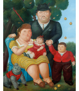Printing on canvas: Fernando Botero - A familia