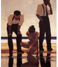 Jack Vettriano - Bagnanti Narcisisti. Stampa su tela