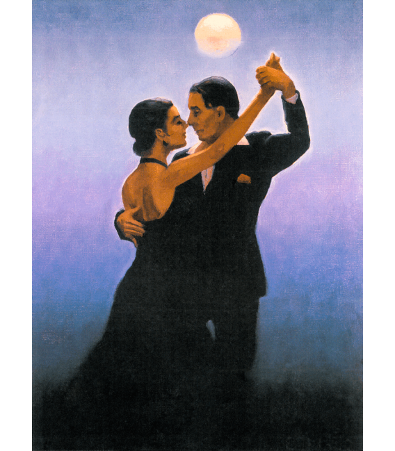 Stampa su tela: Jack Vettriano - Tango Dancers