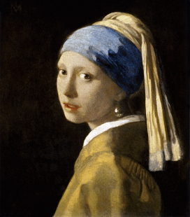 Stampa su tela: Jan Vermeer - La Ragazza con L'orecchino di Perla
