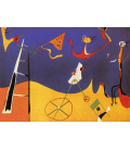 Joan Mirò - Circo. Stampa su tela
