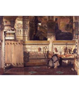 Stampa su tela: Lawrence Alma-Tadema - La vedova egiziana