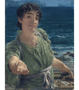 Stampa su tela: Lawrence Alma-Tadema - Una carita