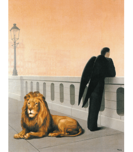 Stampa su tela: Magritte René - Nostalgia del proprio paese