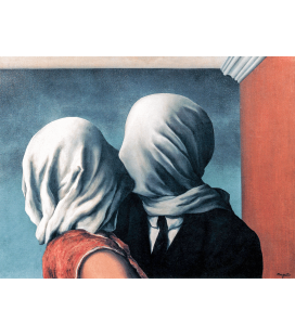 Stampa su tela: Magritte René - The Lovers