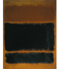 Stampa su tela: Mark Rothko - Black in Deep Redf