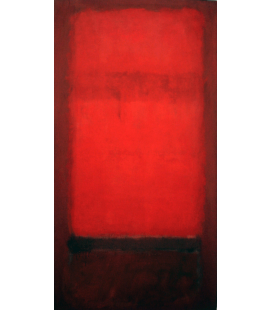 Stampa su tela: Mark Rothko - La luce rossa su rosso scuro