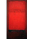 Mark Rothko - La luce rossa su rosso scuro. Stampa su tela