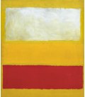 Mark Rothko - No 13 (Bianco, Rosso su Giallo). Stampa su tela