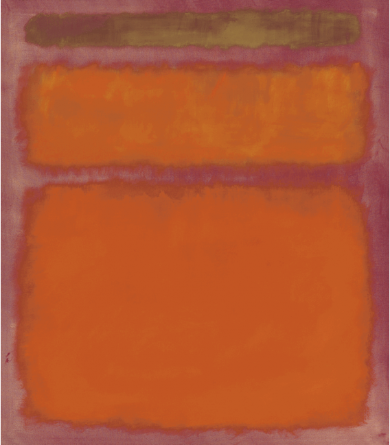 Stampa su tela: Mark Rothko - Orange, Red, Yellow