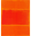 Mark Rothko - Rosso e Arancione 1955. Stampa su tela