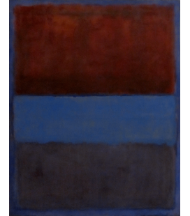 Stampa su tela: Mark Rothko - Rust and blue, 1953