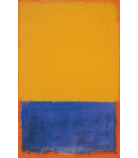 Stampa su tela: Mark Rothko - Yellow and Blue and Orange