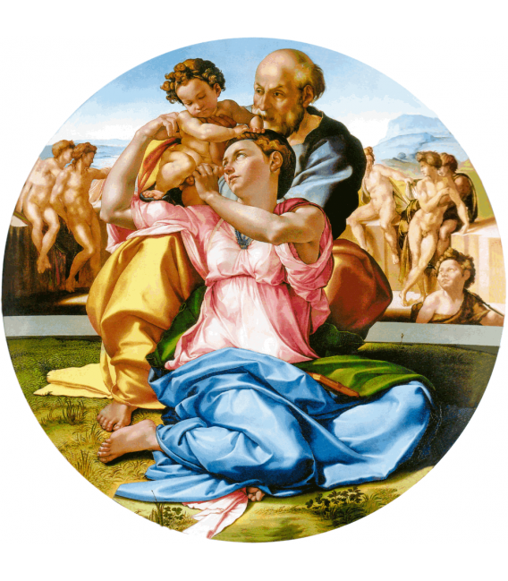 Stampa su tela: Michelangelo Buonarroti - Tondo Doni